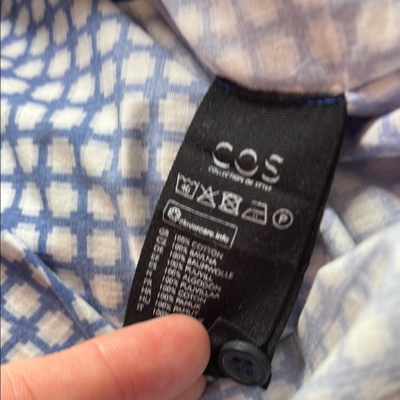 COS Black, Blue and White Checkered Dress size 34 (us 4) - Picture 10 of 13